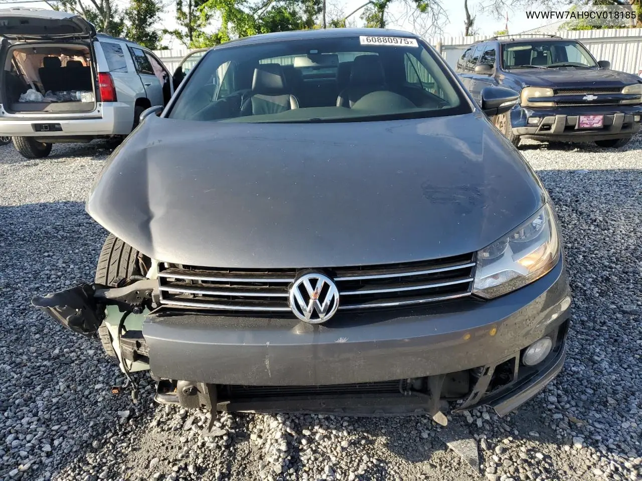 2012 Volkswagen Eos Lux VIN: WVWFW7AH9CV018185 Lot: 61924376