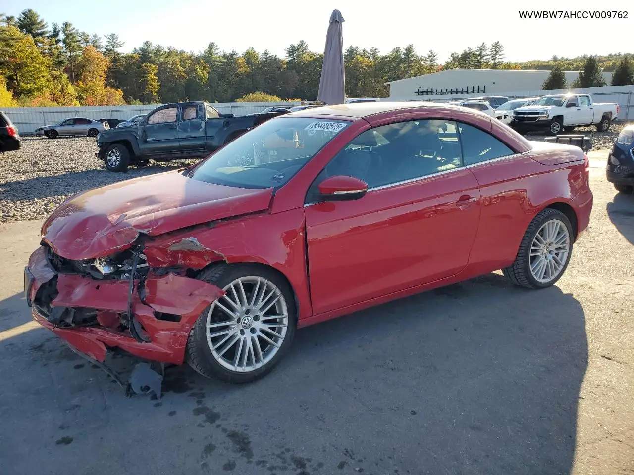 2012 Volkswagen Eos Komfort VIN: WVWBW7AH0CV009762 Lot: 86489575