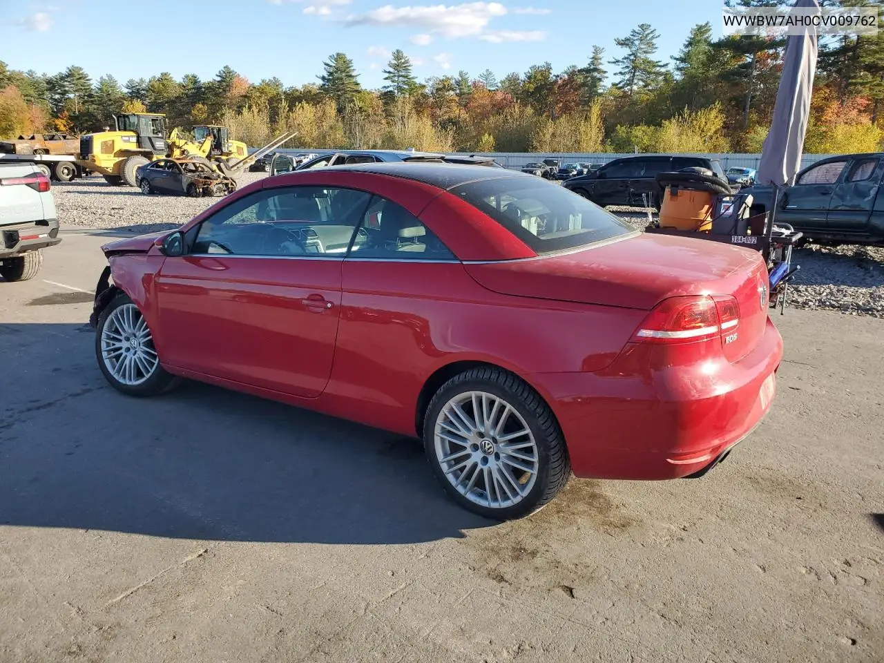 2012 Volkswagen Eos Komfort VIN: WVWBW7AH0CV009762 Lot: 86489575