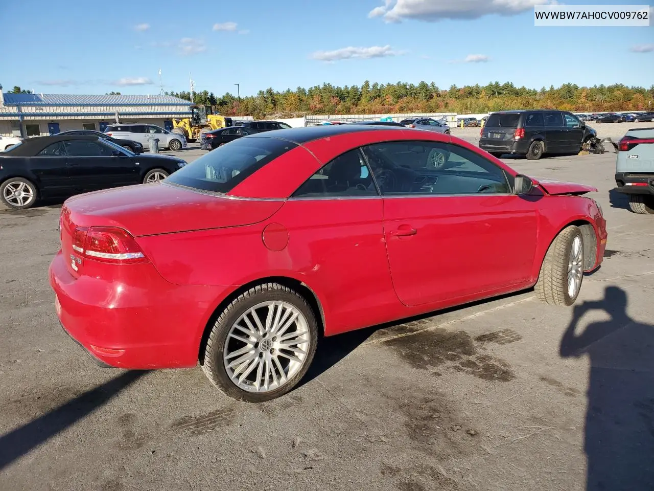 2012 Volkswagen Eos Komfort VIN: WVWBW7AH0CV009762 Lot: 86489575