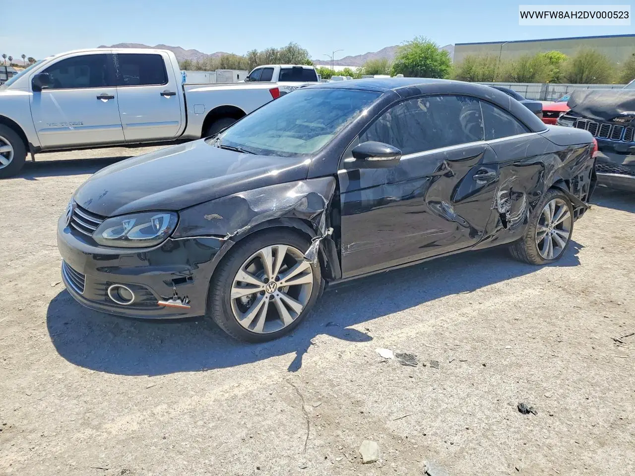 2013 Volkswagen Eos Lux VIN: WVWFW8AH2DV000523 Lot: 55585986