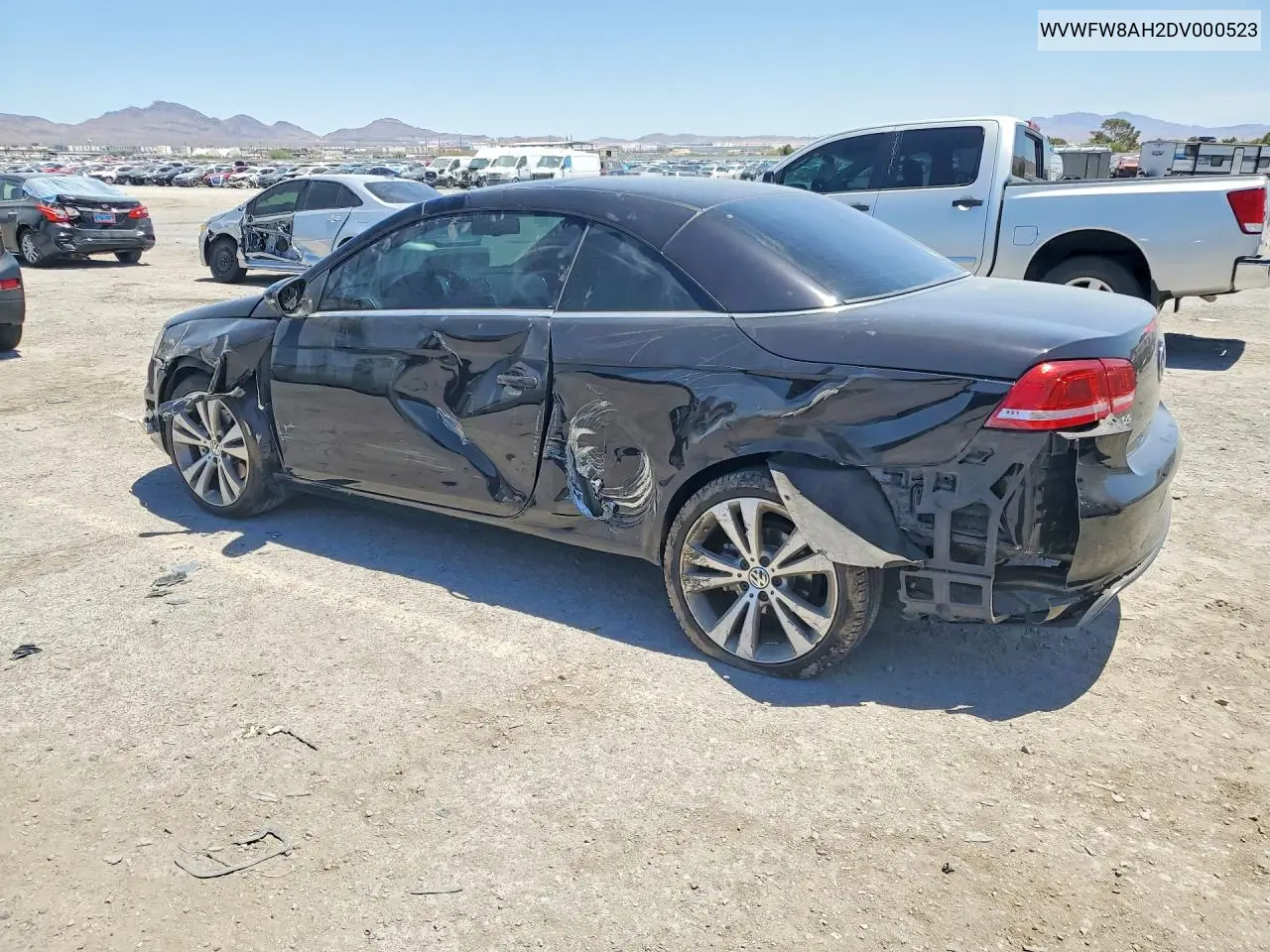 2013 Volkswagen Eos Lux VIN: WVWFW8AH2DV000523 Lot: 55585986