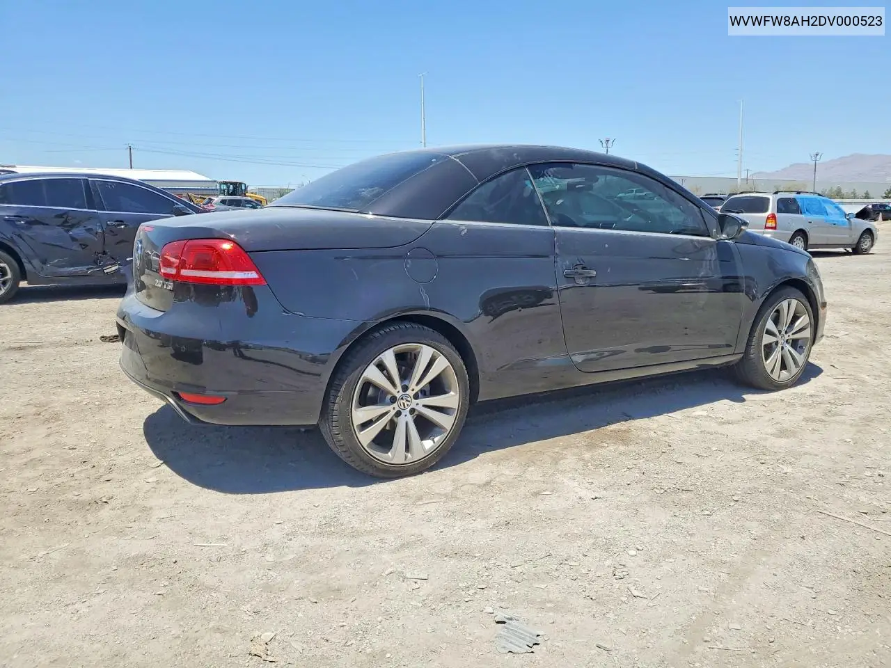 2013 Volkswagen Eos Lux VIN: WVWFW8AH2DV000523 Lot: 55585986