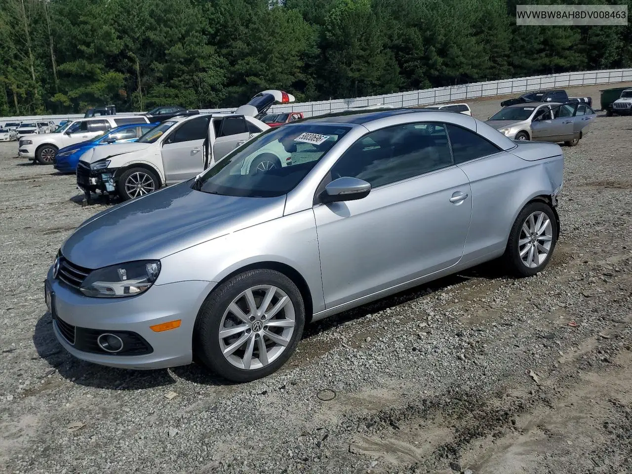 2013 Volkswagen Eos Komfort VIN: WVWBW8AH8DV008463 Lot: 58030696