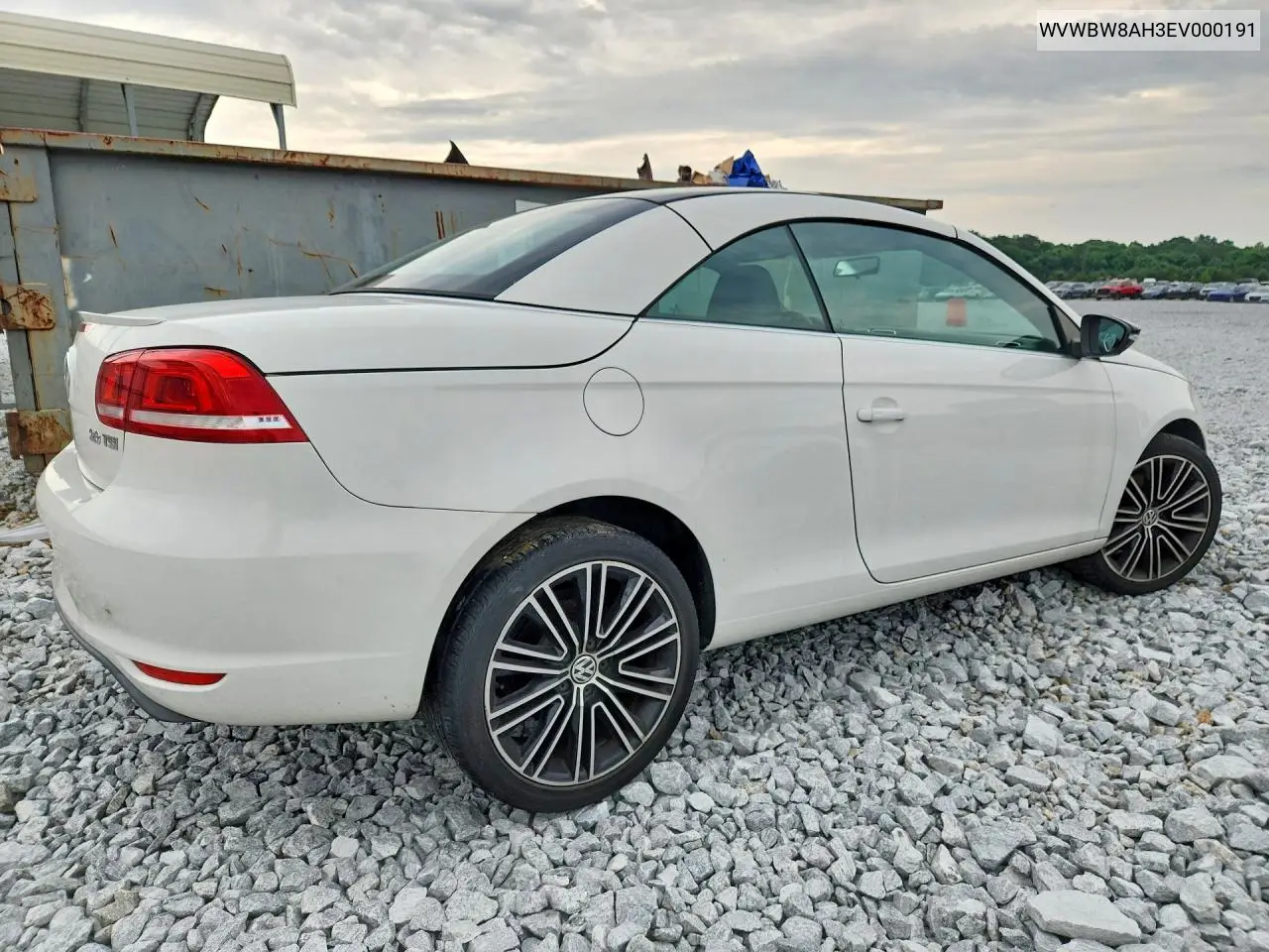 2014 Volkswagen Eos Komfort VIN: WVWBW8AH3EV000191 Lot: 55612286