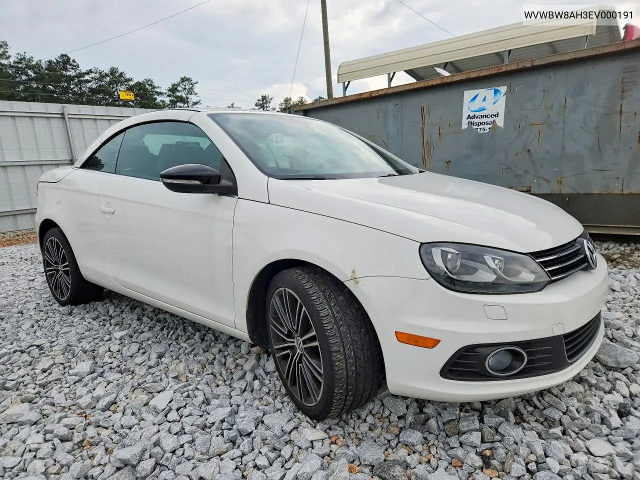 2014 Volkswagen Eos Komfort VIN: WVWBW8AH3EV000191 Lot: 55612286