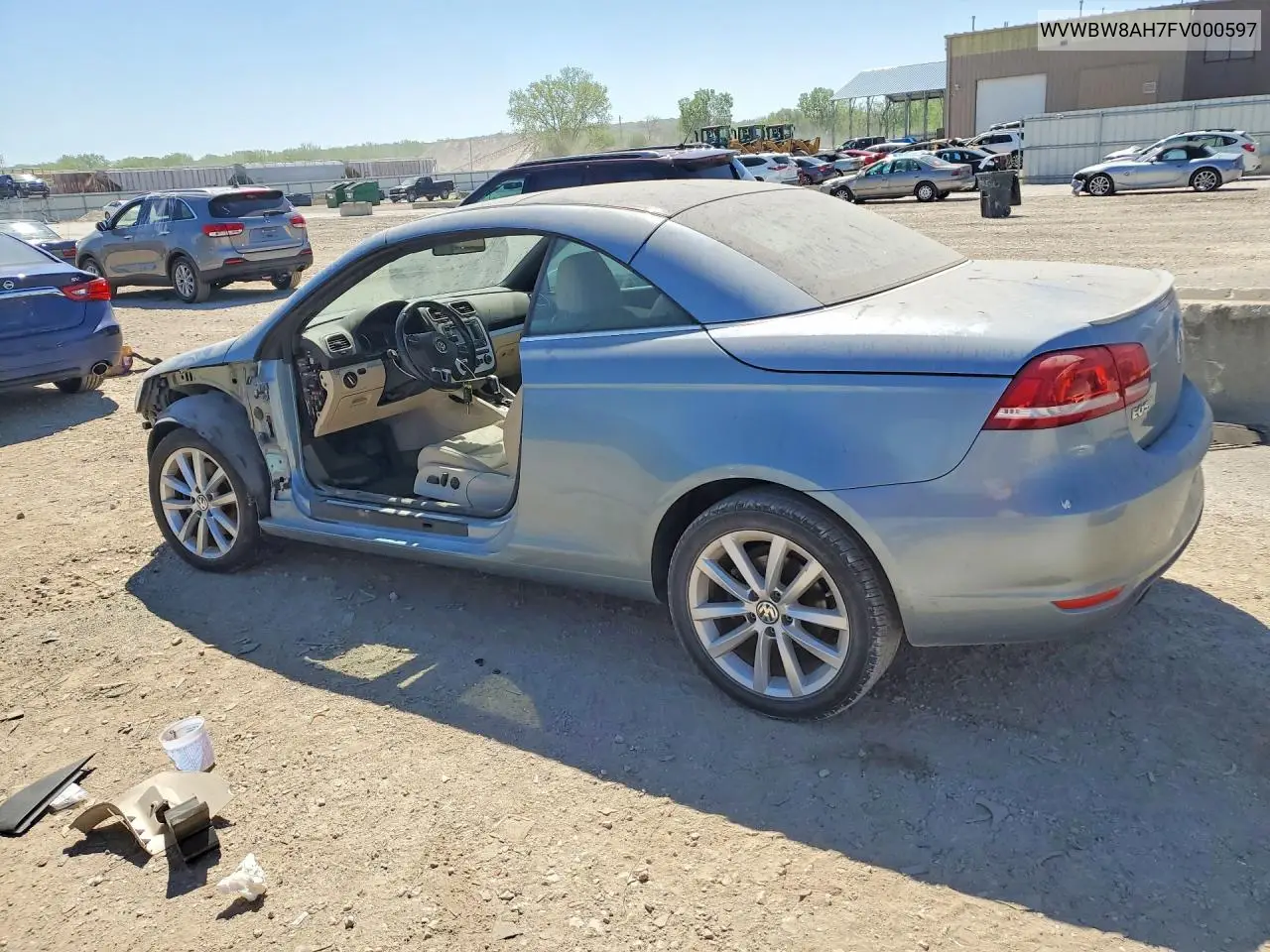2015 Volkswagen Eos Komfort VIN: WVWBW8AH7FV000597 Lot: 49509486