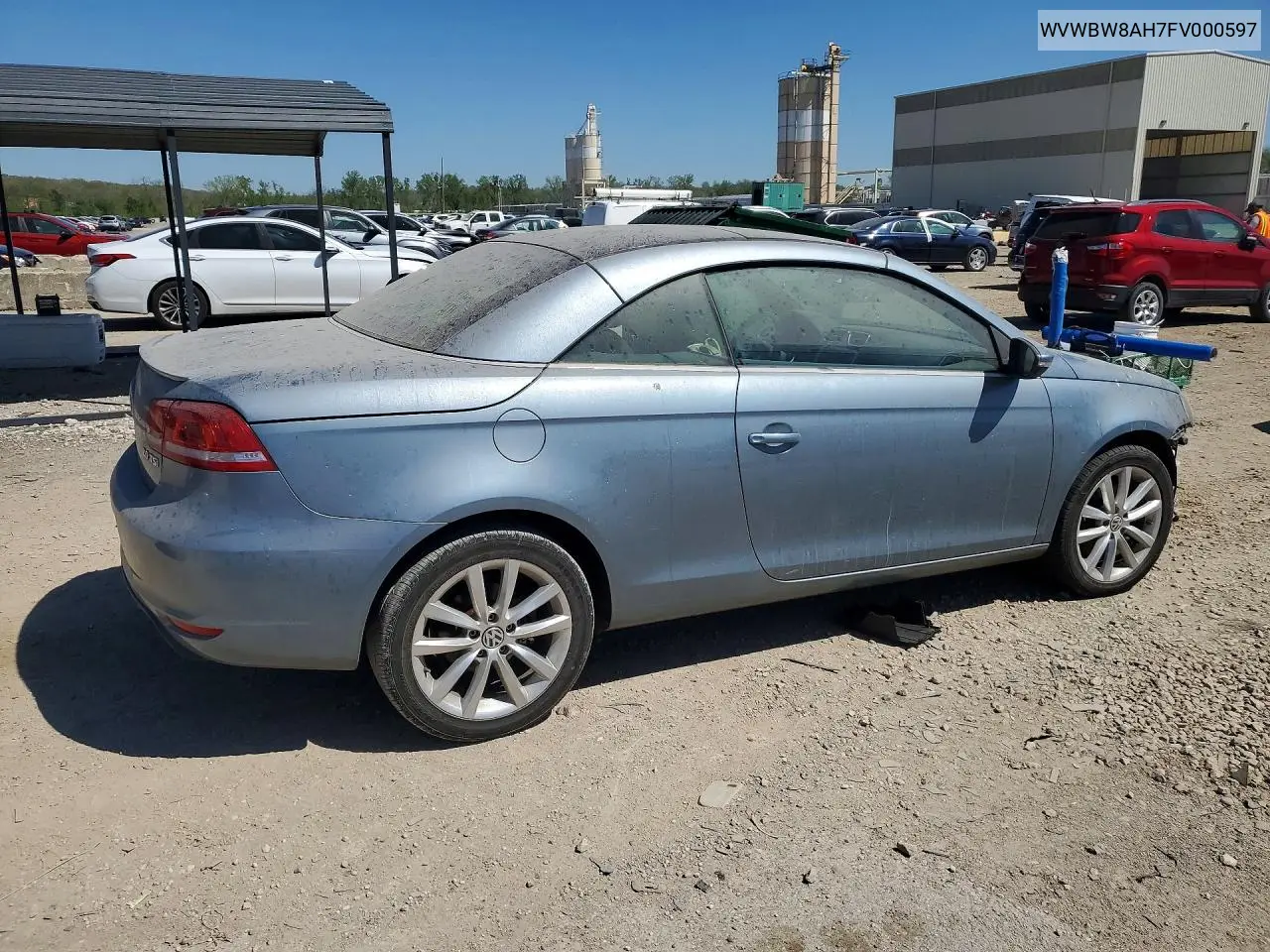 2015 Volkswagen Eos Komfort VIN: WVWBW8AH7FV000597 Lot: 49509486