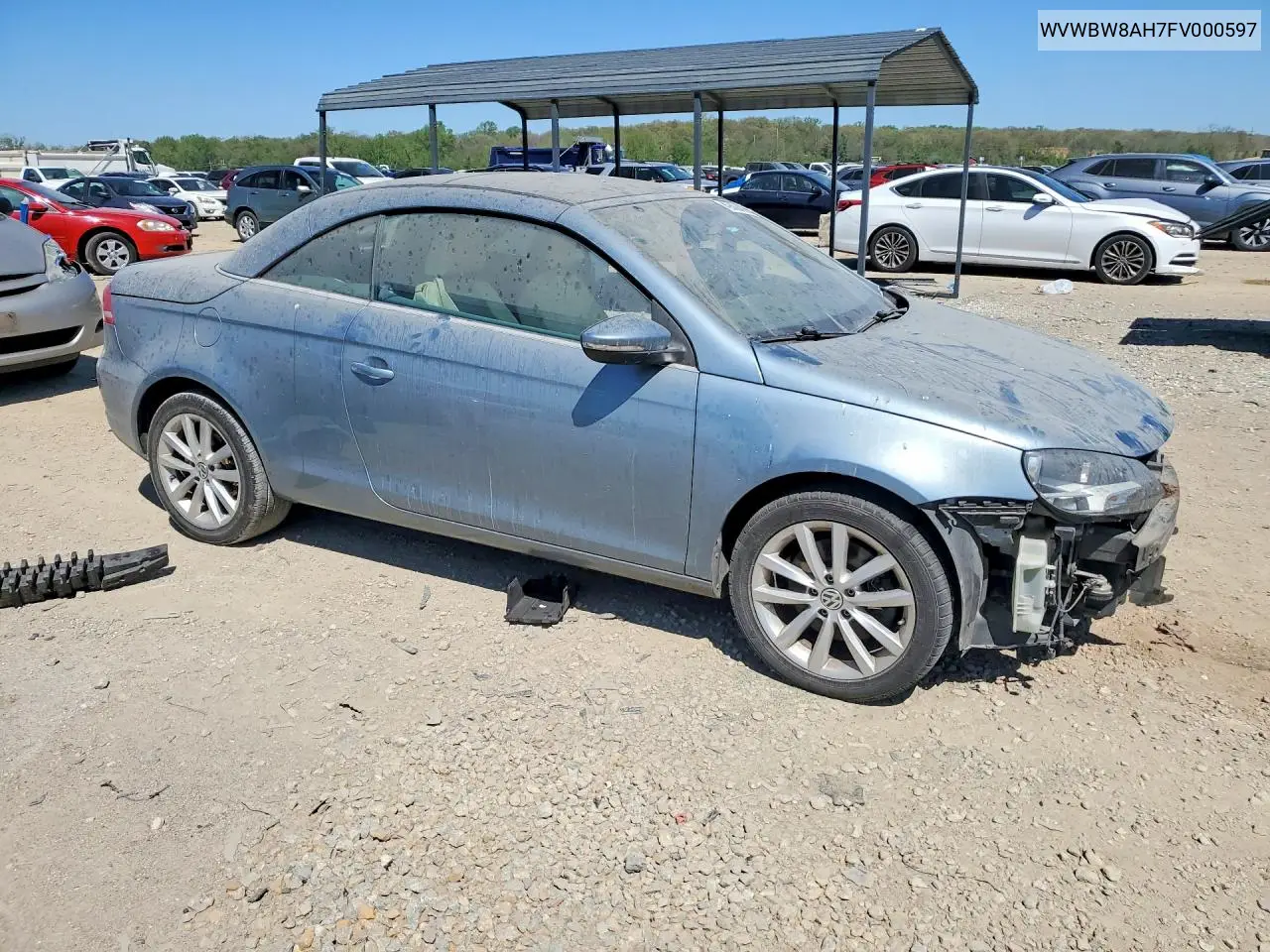 2015 Volkswagen Eos Komfort VIN: WVWBW8AH7FV000597 Lot: 49509486