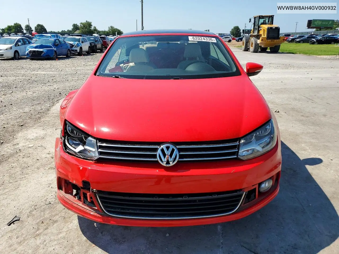 2016 Volkswagen Eos Komfort VIN: WVWBW8AH4GV000932 Lot: 62024336