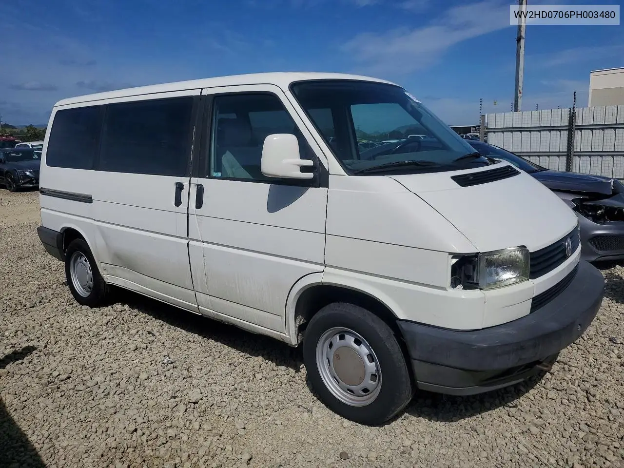 1993 Volkswagen Eurovan Cl VIN: WV2HD0706PH003480 Lot: 51354226