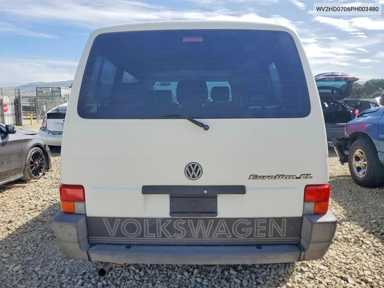 1993 Volkswagen Eurovan Cl VIN: WV2HD0706PH003480 Lot: 51354226