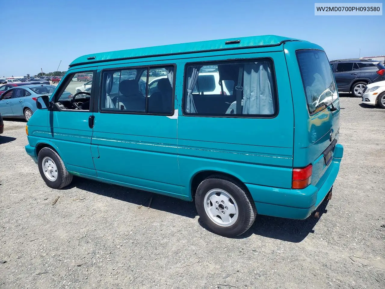 1993 Volkswagen Eurovan Mv VIN: WV2MD0700PH093580 Lot: 56081436