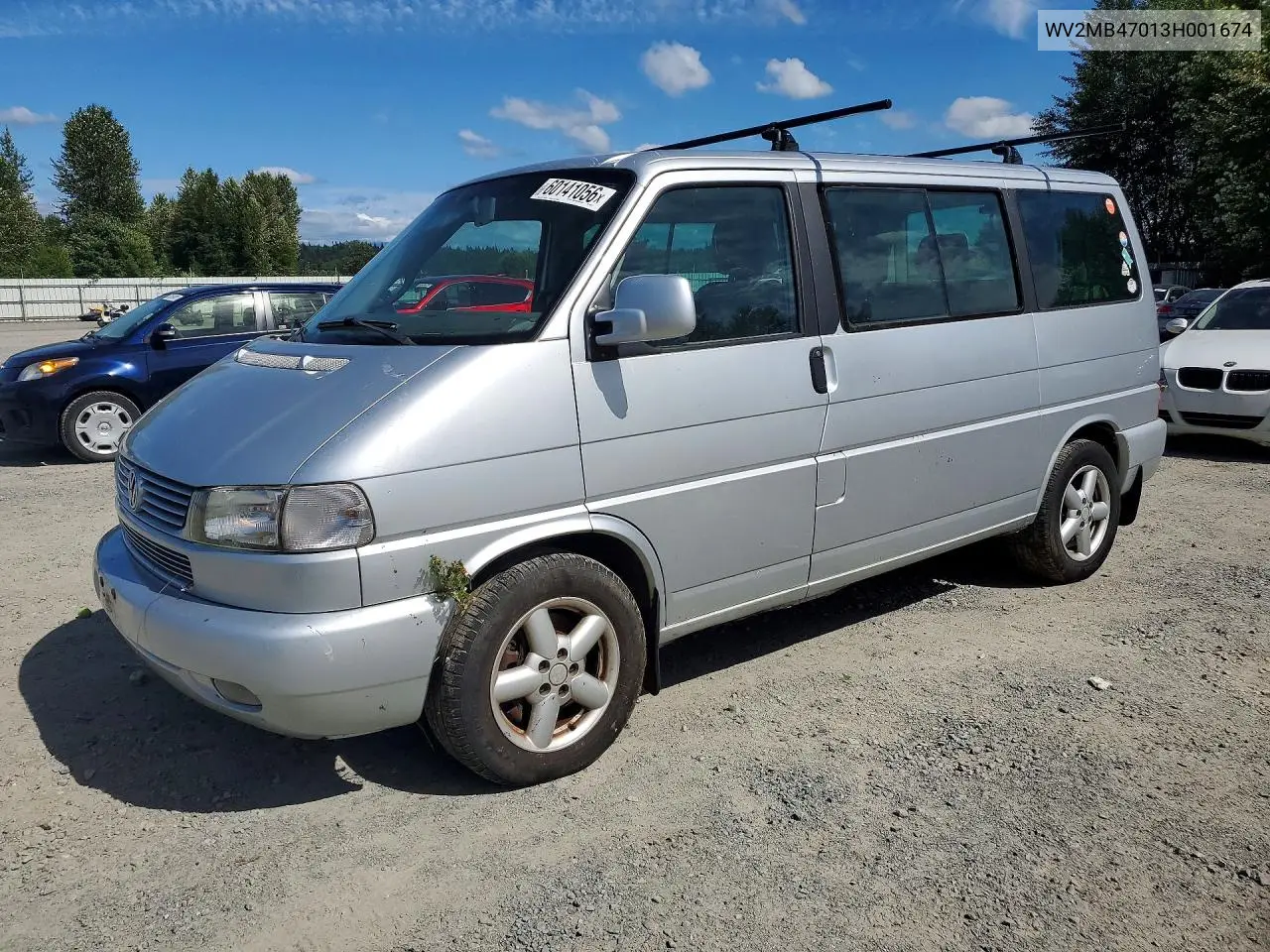 2003 Volkswagen Eurovan Mv VIN: WV2MB47013H001674 Lot: 60141056
