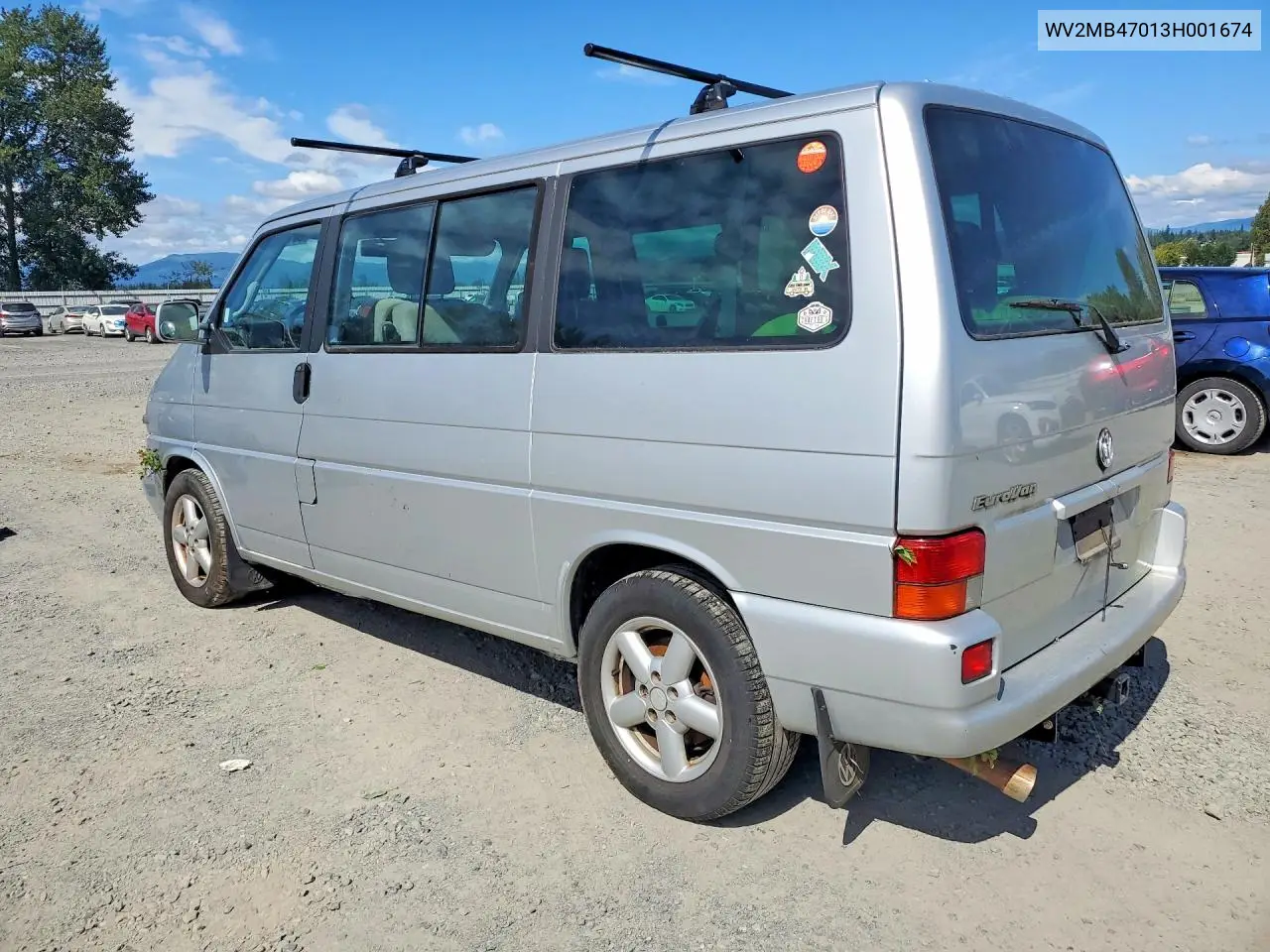 2003 Volkswagen Eurovan Mv VIN: WV2MB47013H001674 Lot: 60141056
