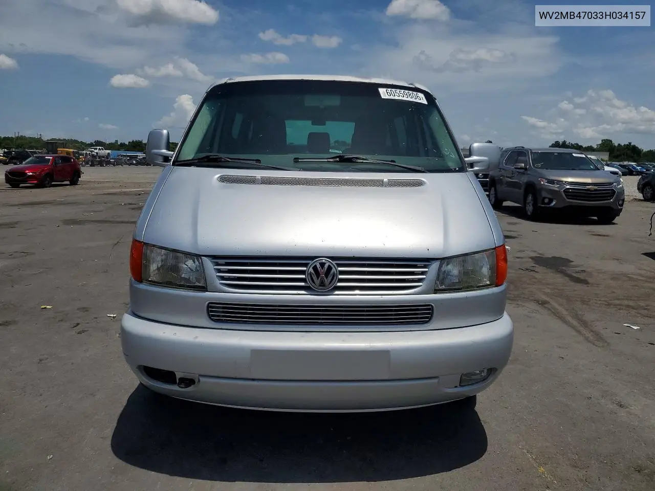 2003 Volkswagen Eurovan Mv VIN: WV2MB47033H034157 Lot: 60559806