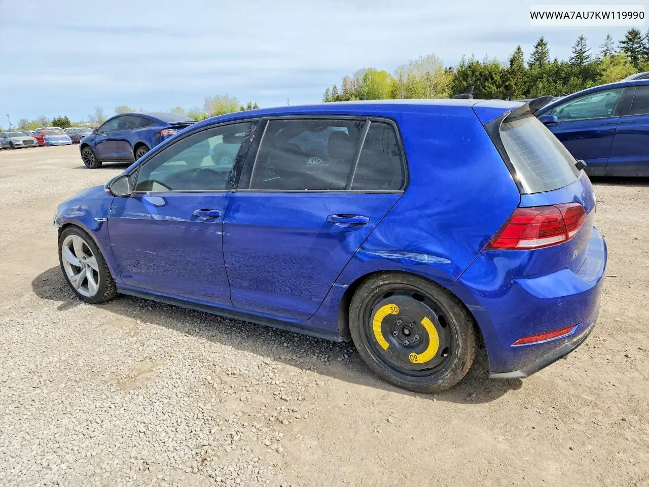 2019 Volkswagen Golf R VIN: WVWWA7AU7KW119990 Lot: 54459166
