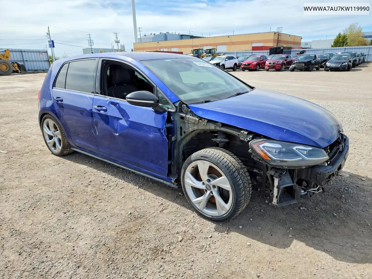 2019 Volkswagen Golf R VIN: WVWWA7AU7KW119990 Lot: 54459166