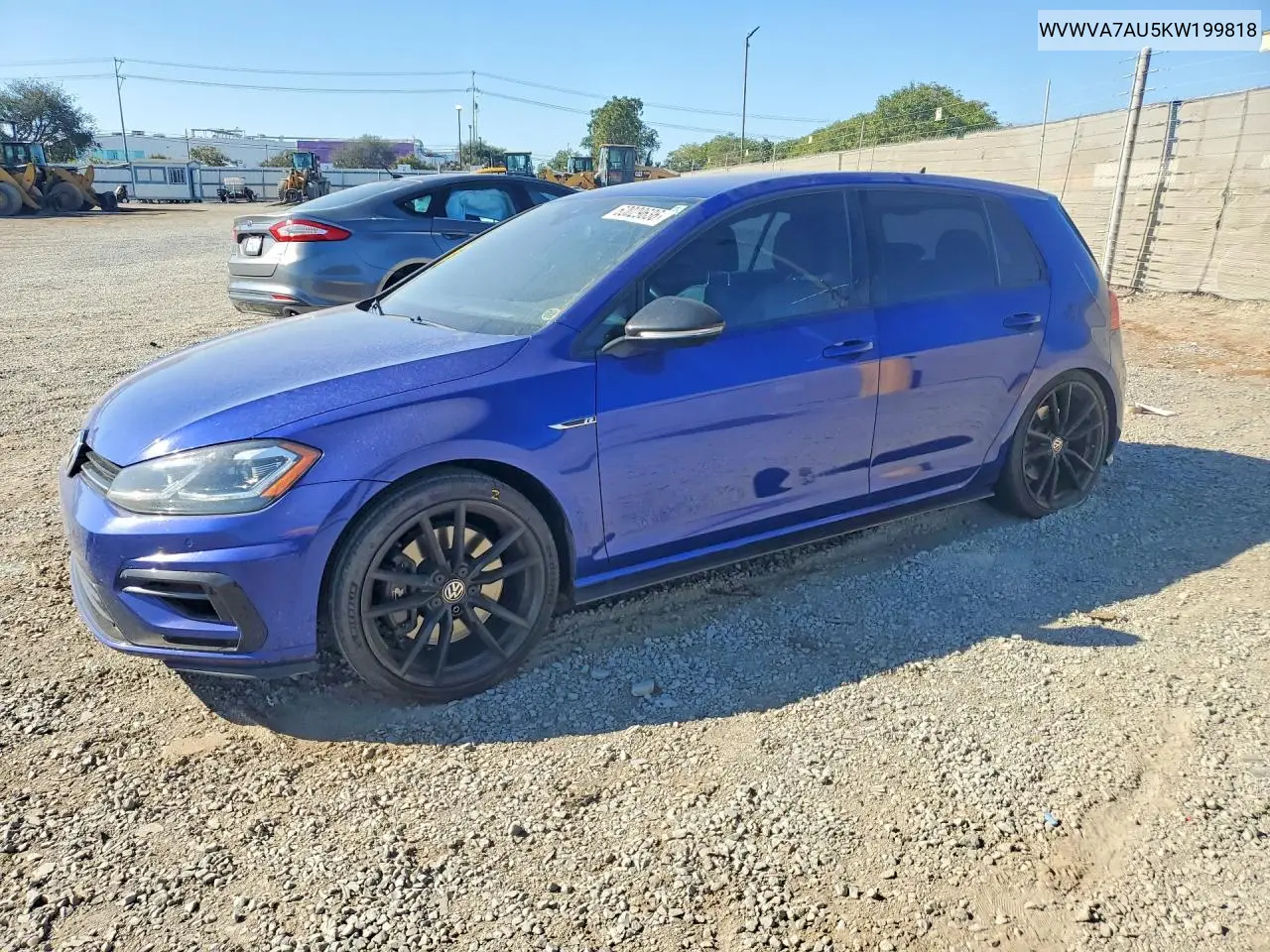 2019 Volkswagen Golf R VIN: WVWVA7AU5KW199818 Lot: 60029636