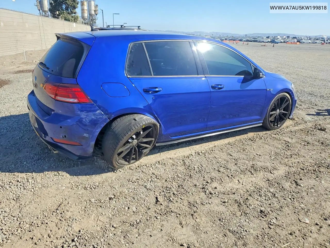 2019 Volkswagen Golf R VIN: WVWVA7AU5KW199818 Lot: 60029636