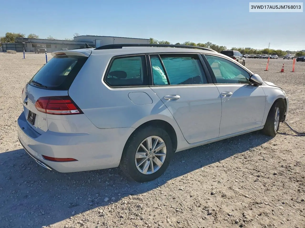 2018 Volkswagen Golf Sportwagen S VIN: 3VWD17AU5JM768013 Lot: 96003885