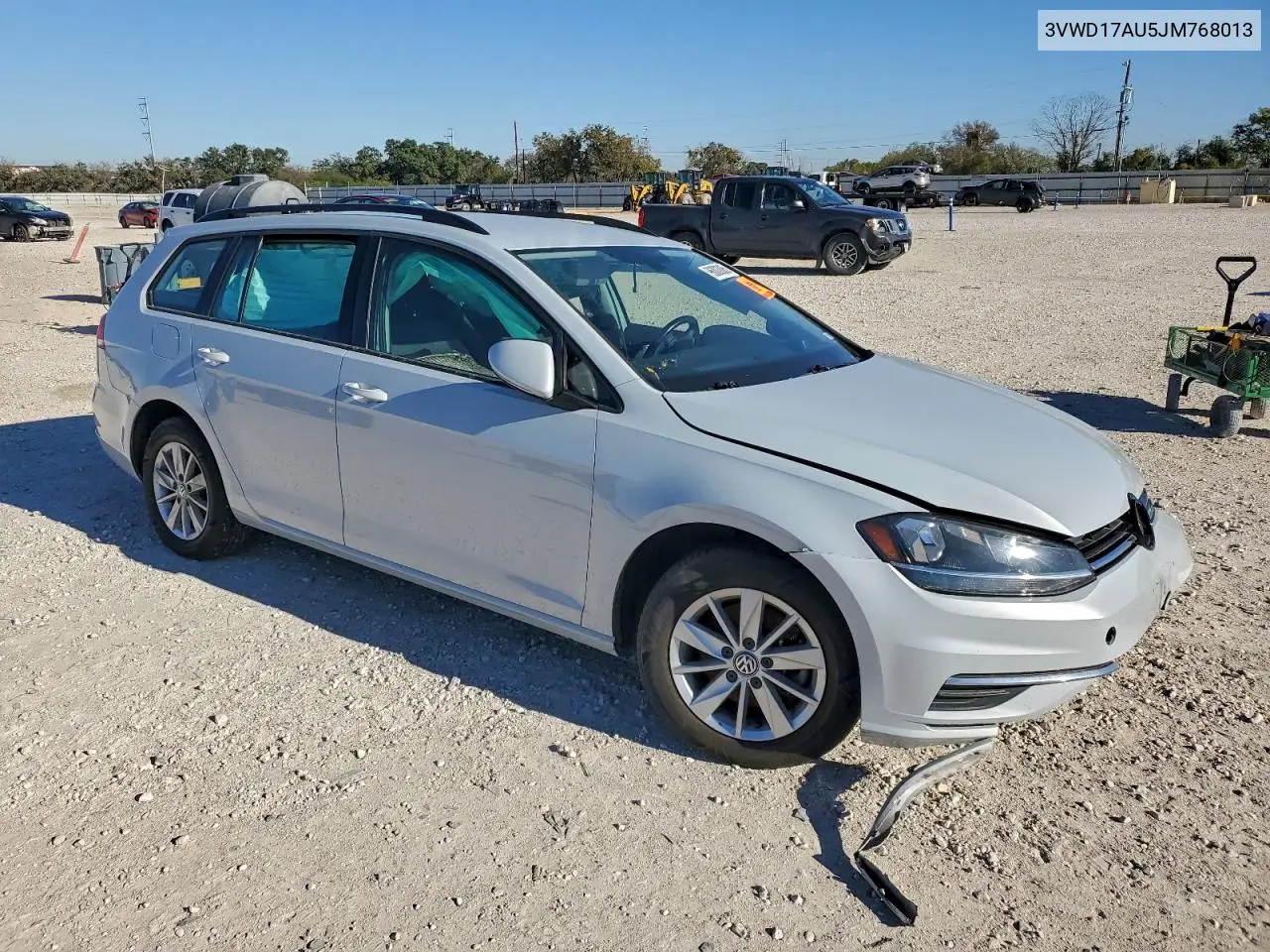 2018 Volkswagen Golf Sportwagen S VIN: 3VWD17AU5JM768013 Lot: 96003885