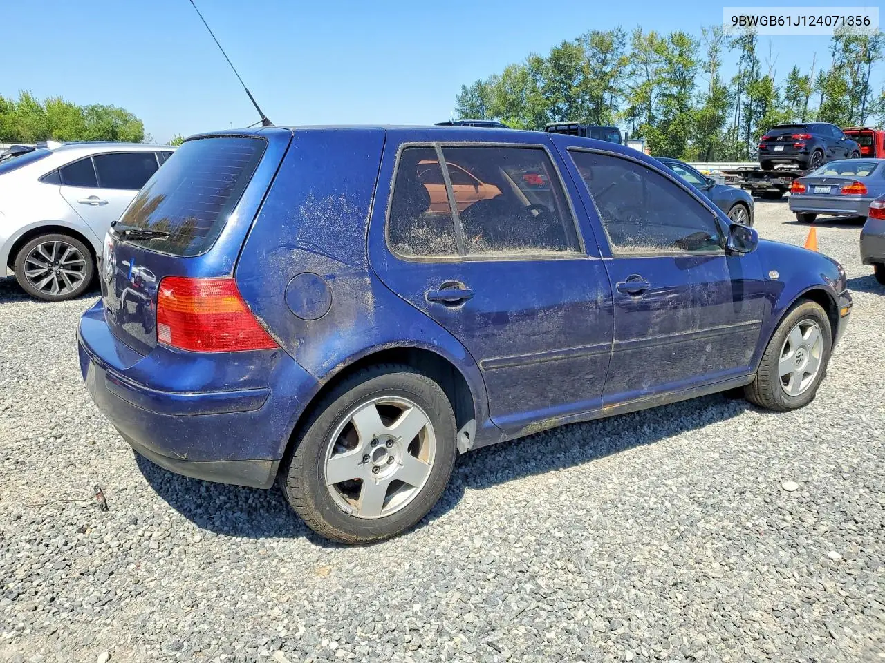 2002 Volkswagen Golf Gls VIN: 9BWGB61J124071356 Lot: 59931906