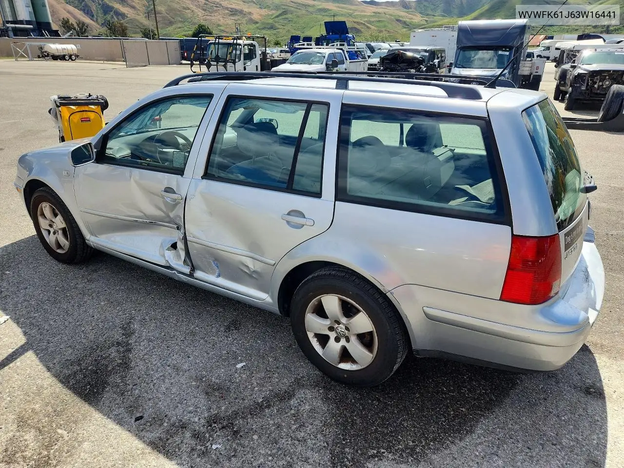 2003 Volkswagen Jetta Gls VIN: WVWSK61J63W164416 Lot: 50965756