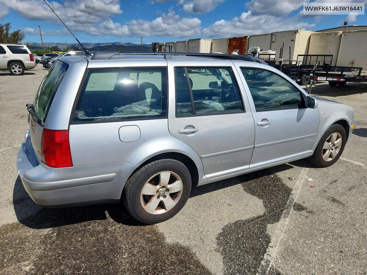 2003 Volkswagen Jetta Gls VIN: WVWSK61J63W164416 Lot: 50965756