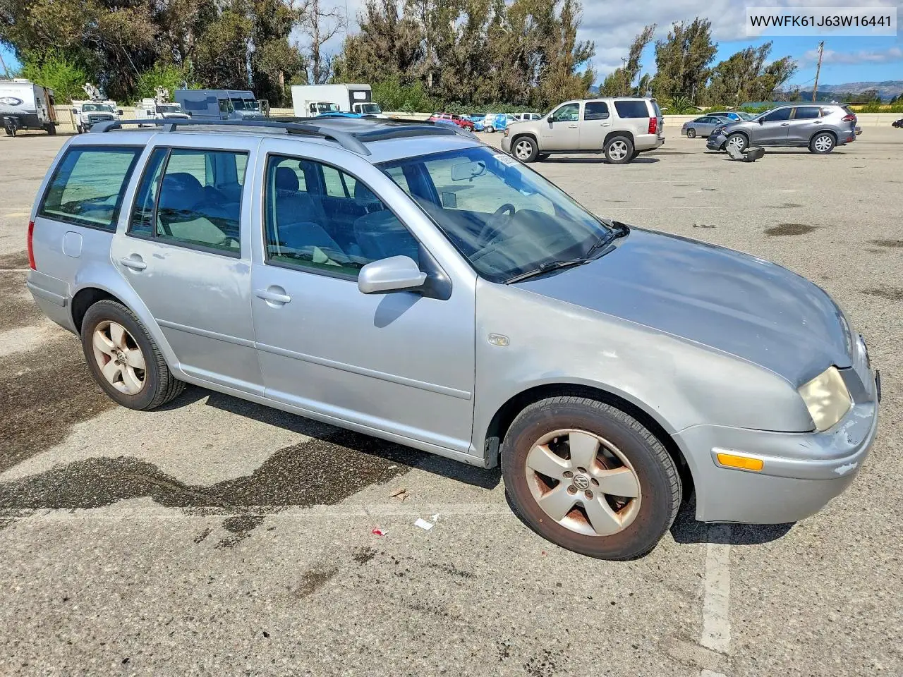 2003 Volkswagen Jetta Gls VIN: WVWSK61J63W164416 Lot: 50965756