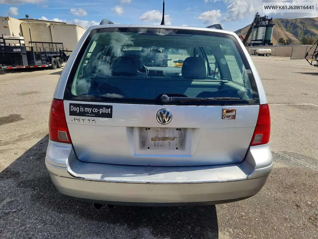 2003 Volkswagen Jetta Gls VIN: WVWSK61J63W164416 Lot: 50965756
