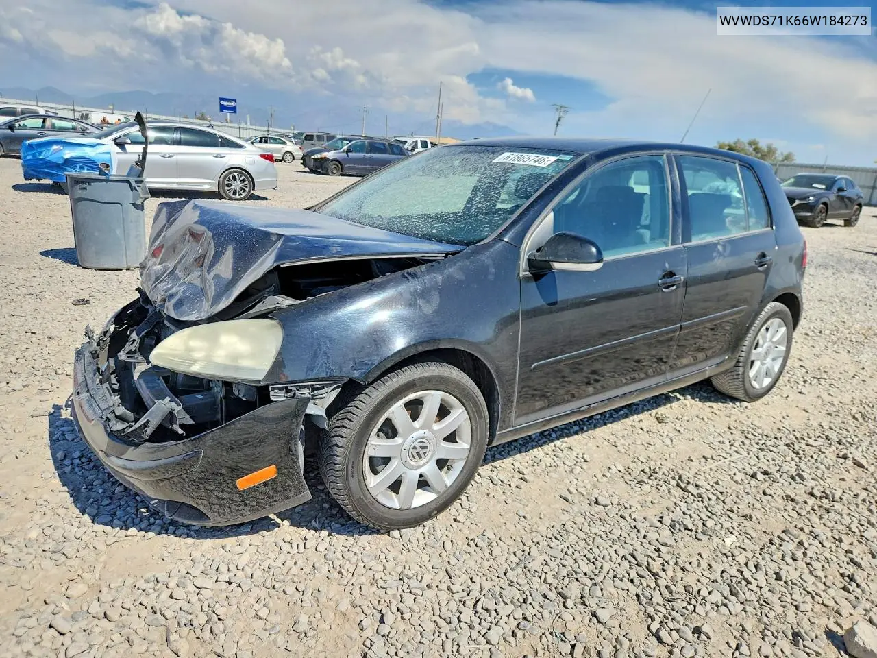 2006 Volkswagen Rabbit VIN: WVWDS71K66W184273 Lot: 61865746