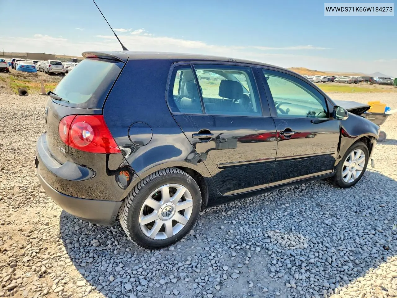 2006 Volkswagen Rabbit VIN: WVWDS71K66W184273 Lot: 61865746