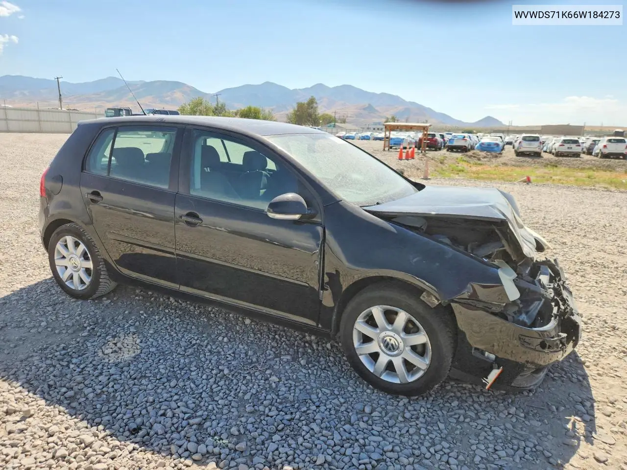 2006 Volkswagen Rabbit VIN: WVWDS71K66W184273 Lot: 61865746