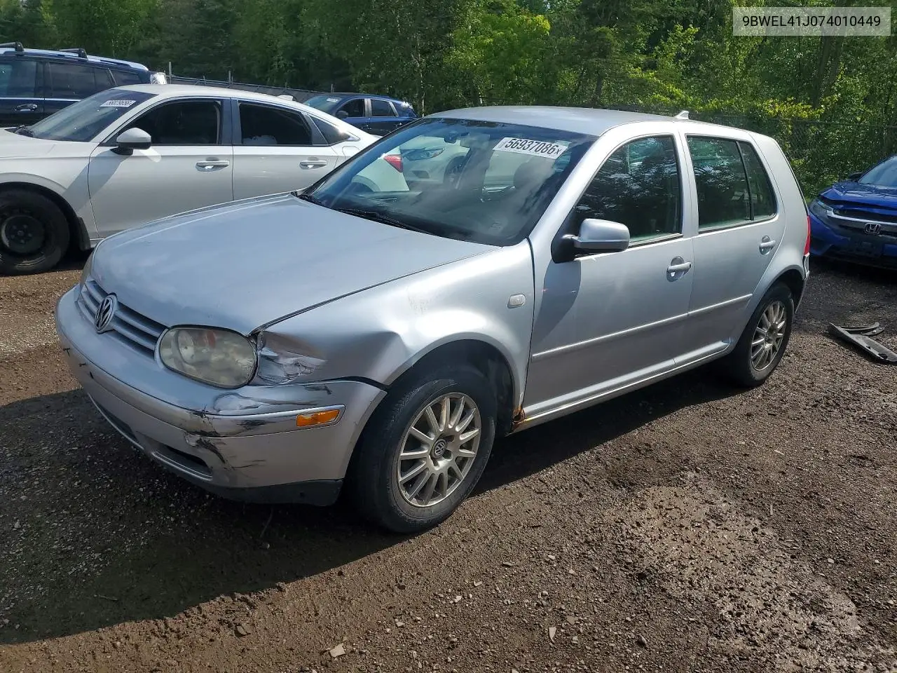 2007 Volkswagen City Golf VIN: 9BWEL41J074010449 Lot: 56937086