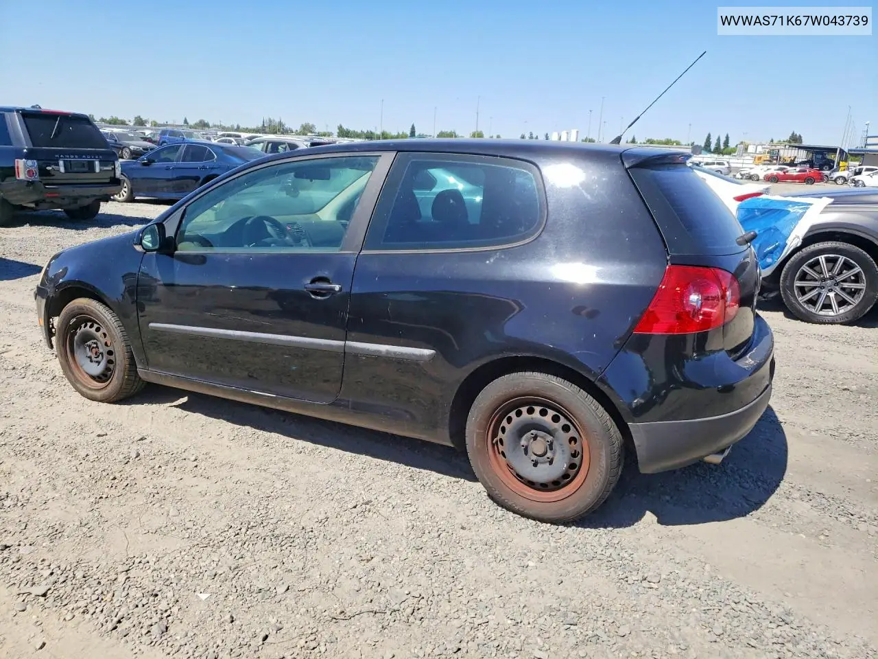2007 Volkswagen Rabbit VIN: WVWAS71K67W043739 Lot: 57048666