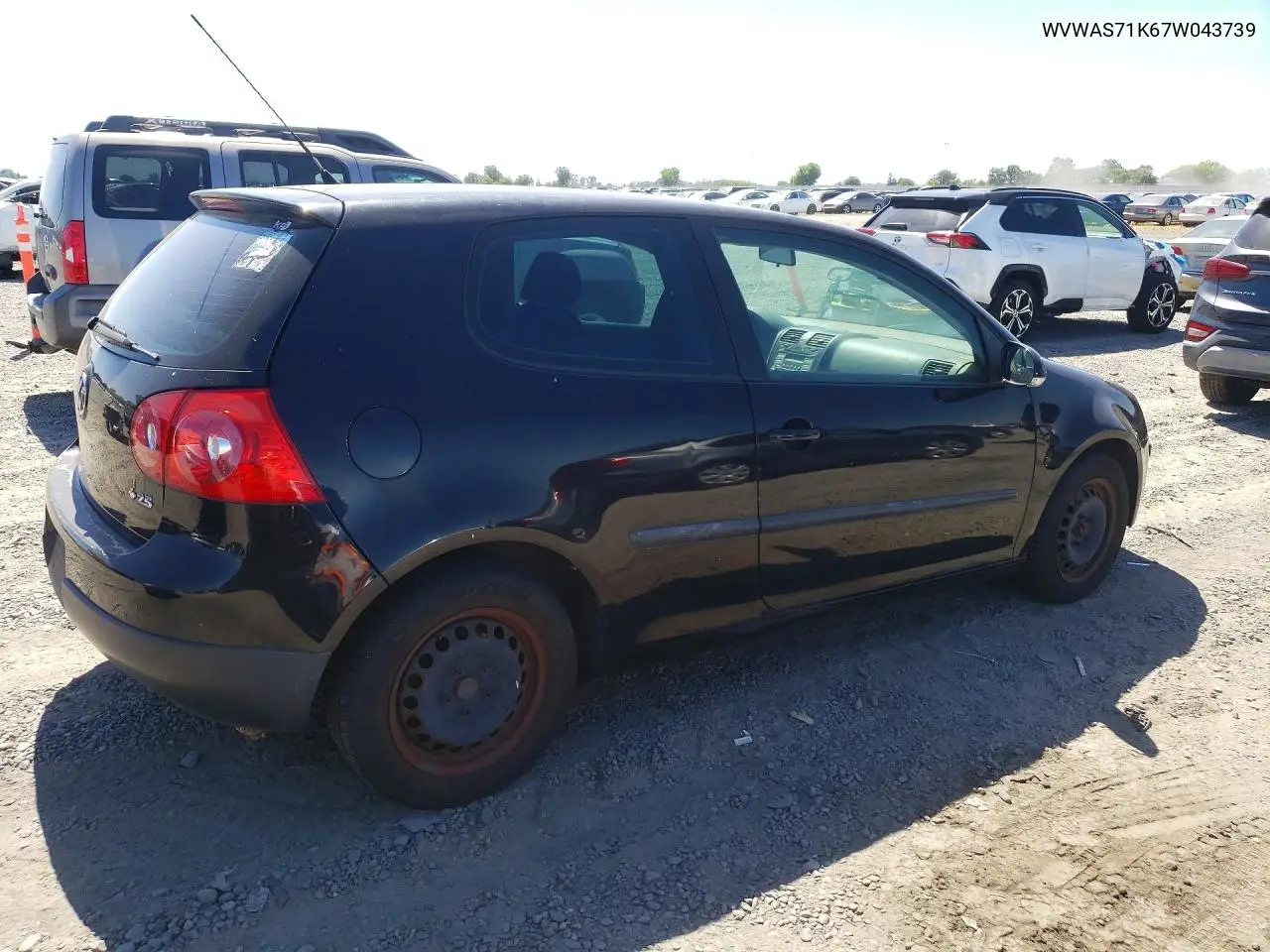 2007 Volkswagen Rabbit VIN: WVWAS71K67W043739 Lot: 57048666