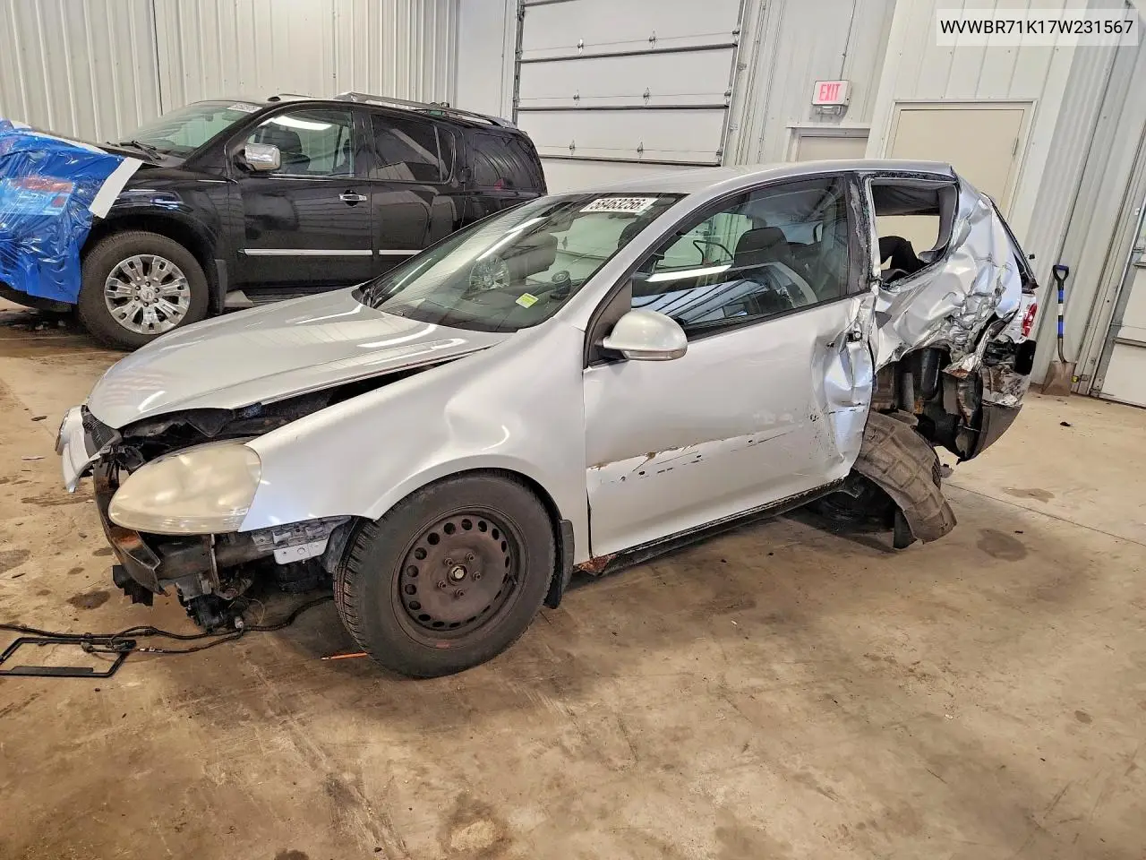 2007 Volkswagen Rabbit VIN: WVWBR71K17W231567 Lot: 58463256