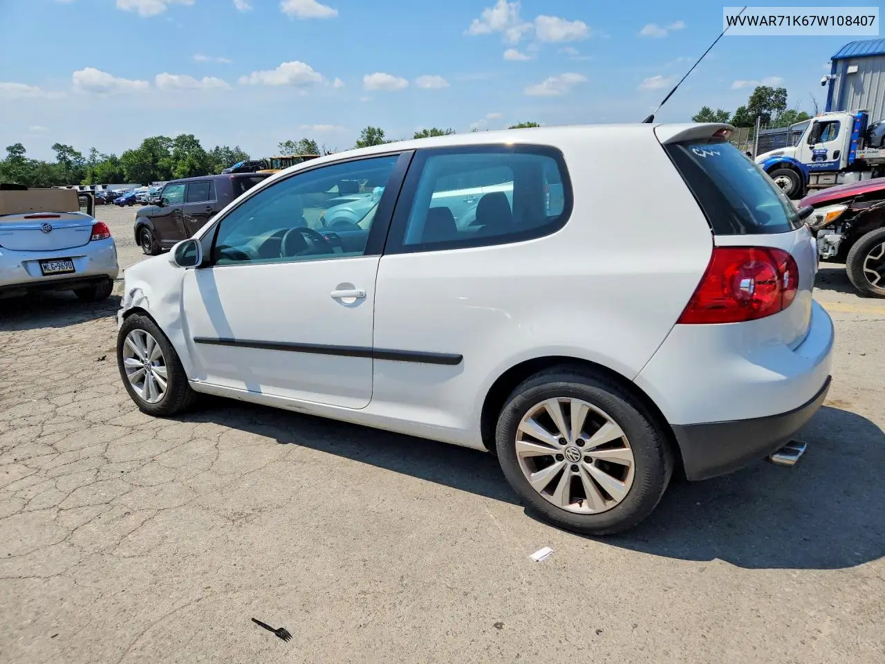2007 Volkswagen Rabbit VIN: WVWAR71K67W108407 Lot: 60969296