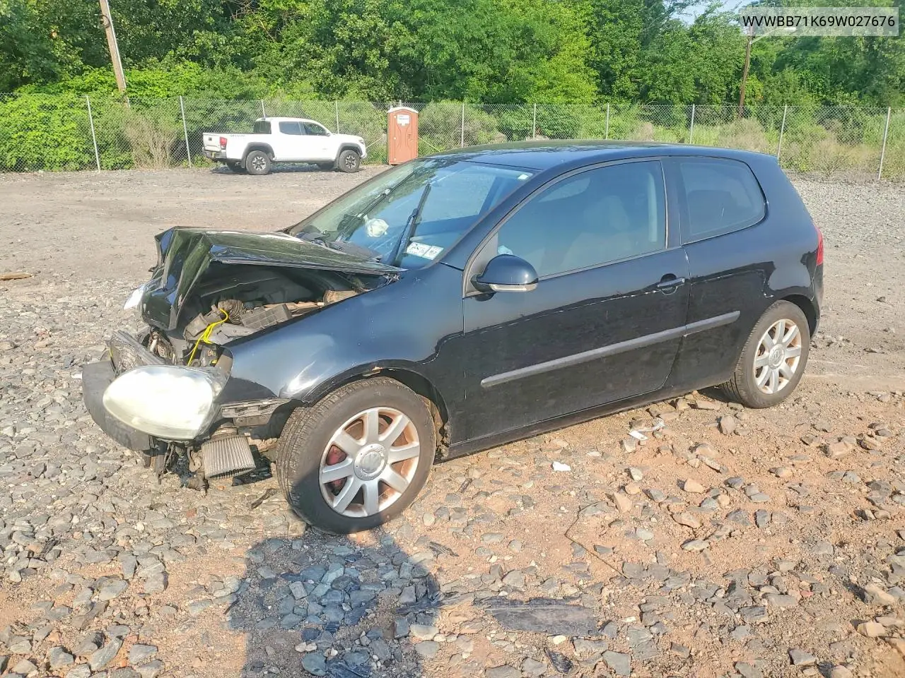 2009 Volkswagen Rabbit VIN: WVWBB71K69W027676 Lot: 58799316