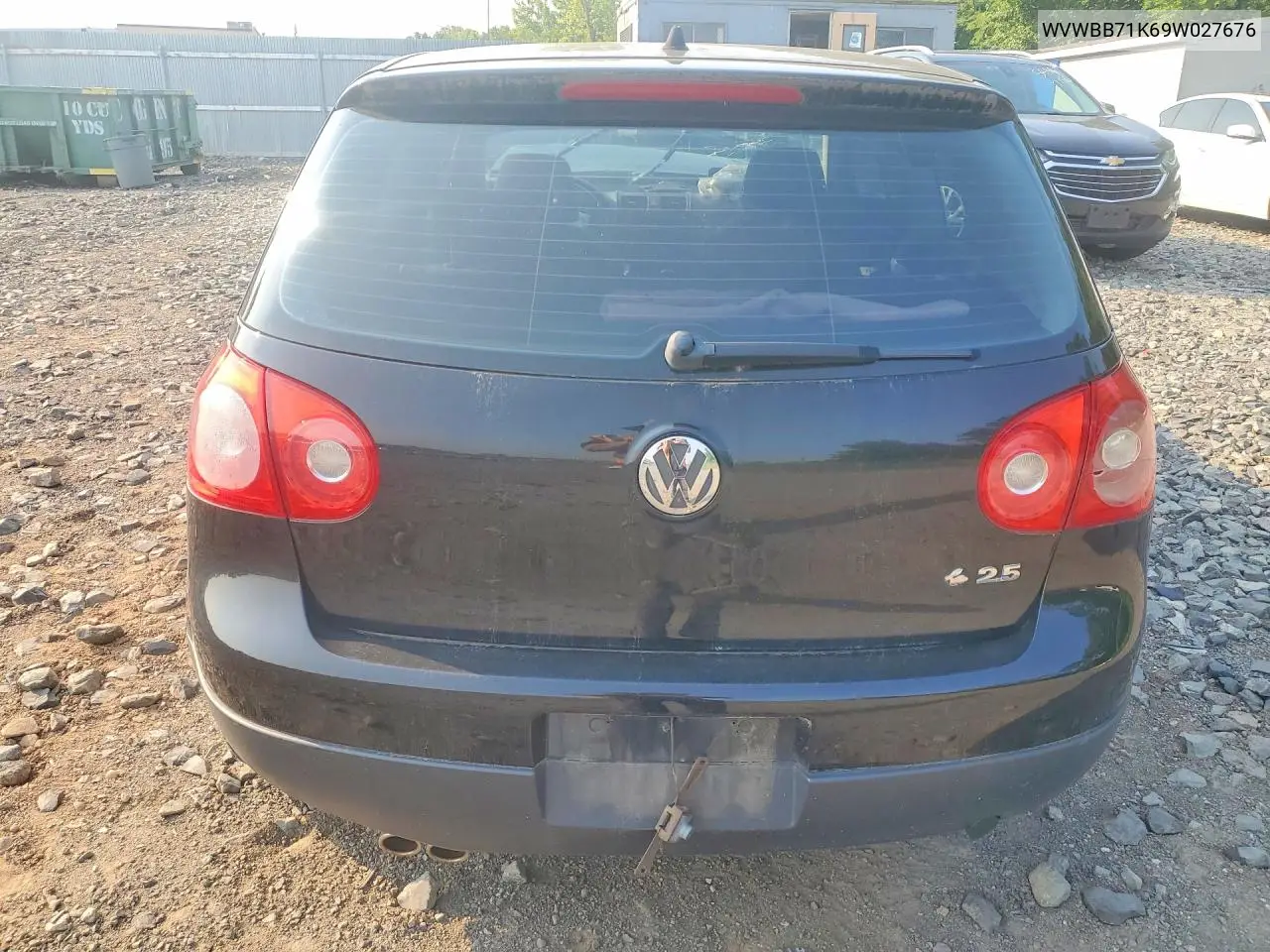 2009 Volkswagen Rabbit VIN: WVWBB71K69W027676 Lot: 58799316
