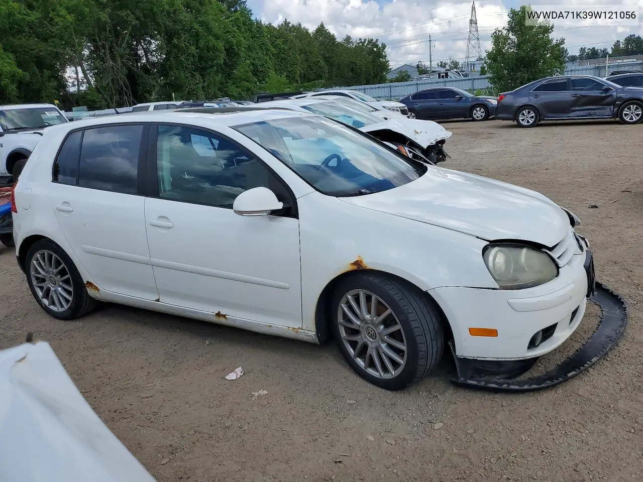 2009 Volkswagen Rabbit VIN: WVWDA71K39W121056 Lot: 59700456