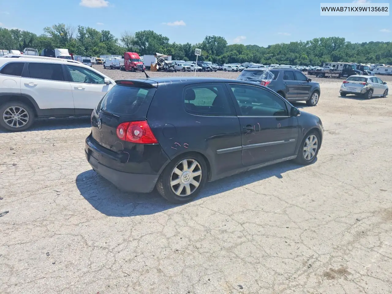 2009 Volkswagen Rabbit VIN: WVWAB71KX9W135682 Lot: 60746026