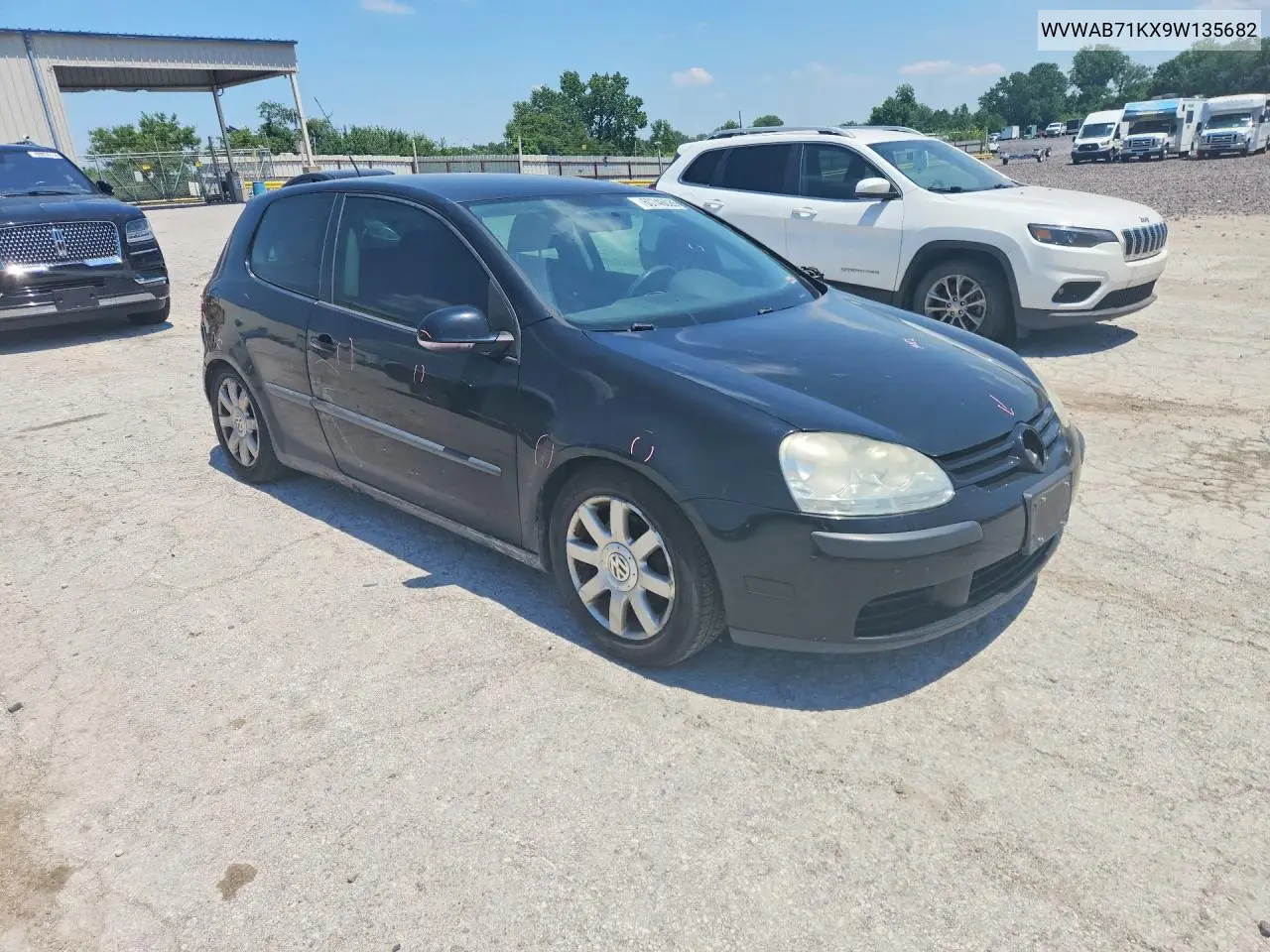 2009 Volkswagen Rabbit VIN: WVWAB71KX9W135682 Lot: 60746026