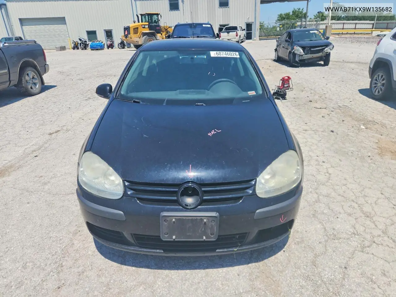 2009 Volkswagen Rabbit VIN: WVWAB71KX9W135682 Lot: 60746026