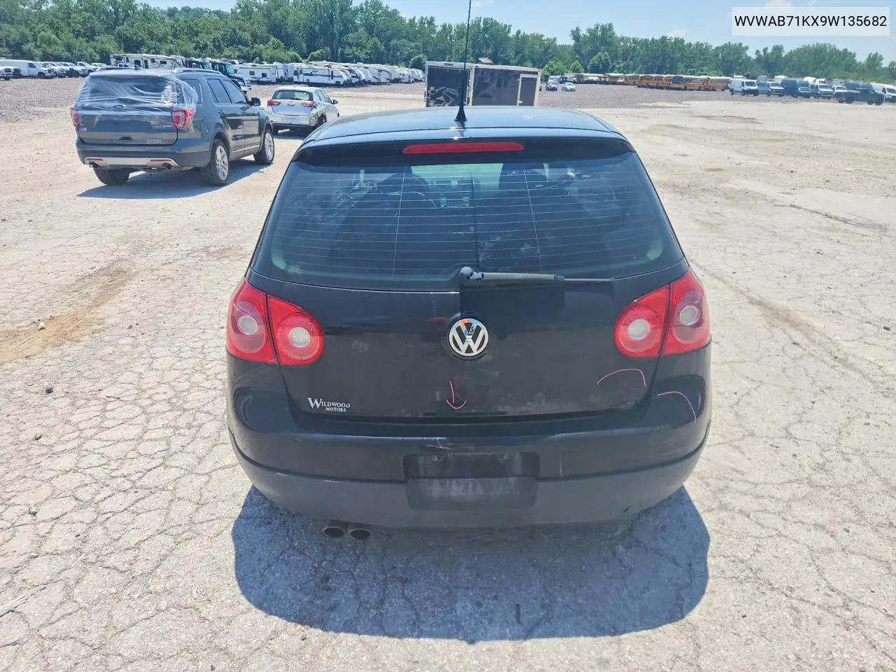 2009 Volkswagen Rabbit VIN: WVWAB71KX9W135682 Lot: 60746026