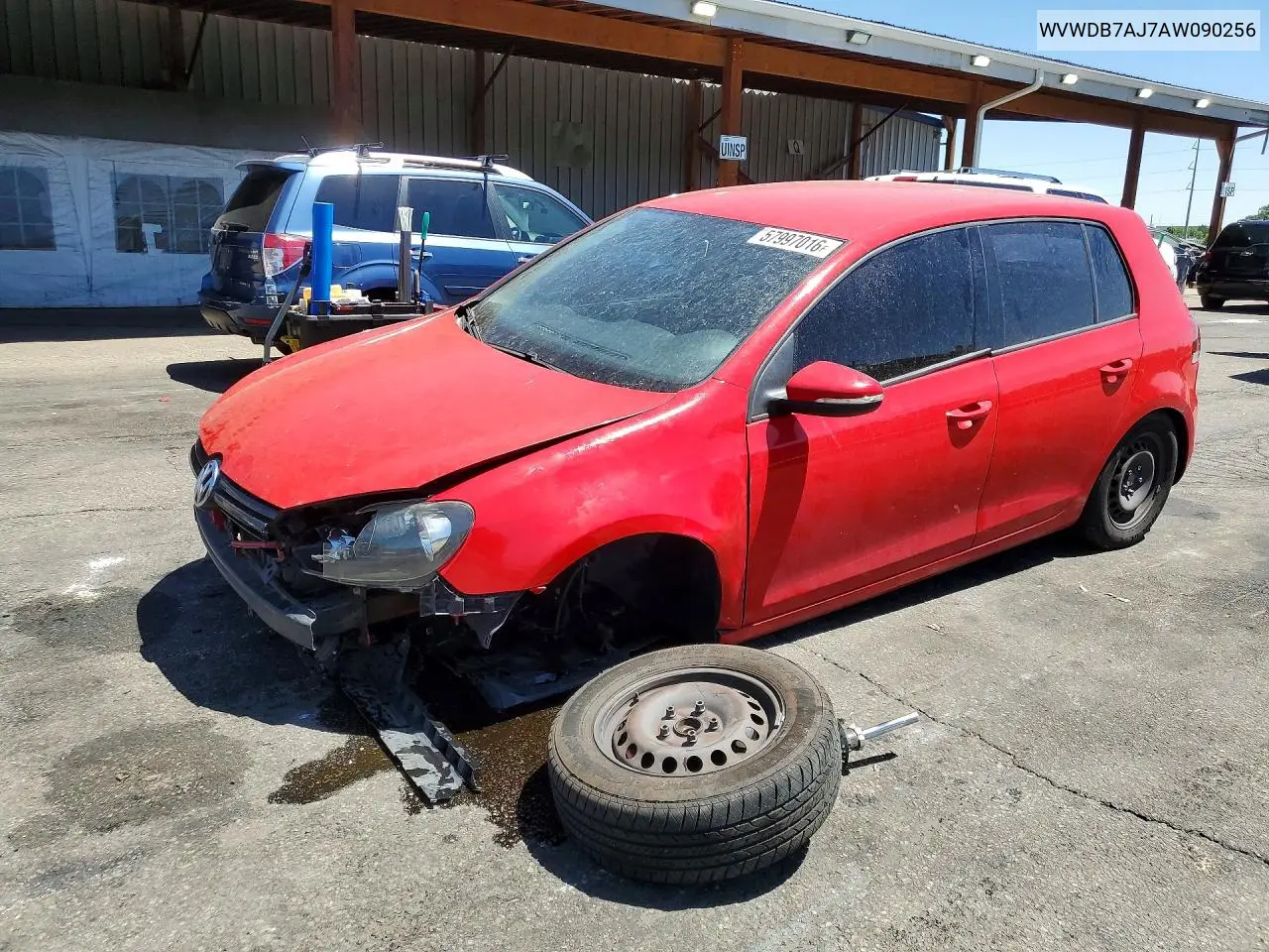 2010 Volkswagen Golf VIN: WVWDB7AJ7AW090256 Lot: 57997016