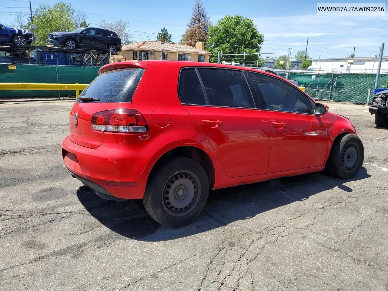 2010 Volkswagen Golf VIN: WVWDB7AJ7AW090256 Lot: 57997016