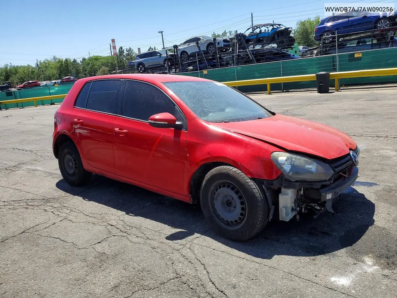 2010 Volkswagen Golf VIN: WVWDB7AJ7AW090256 Lot: 57997016