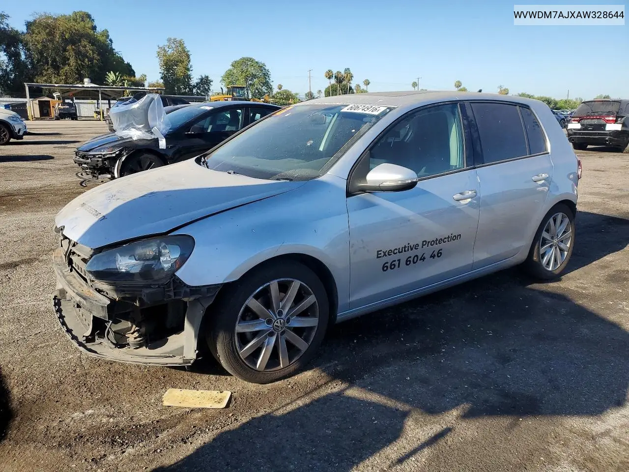 2010 Volkswagen Golf VIN: WVWDM7AJXAW328644 Lot: 60674916